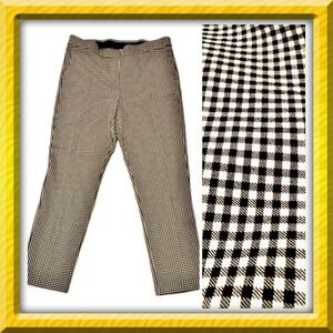 Nicole Miller pants pull on leggings - black & white checked - size 12 BOGO